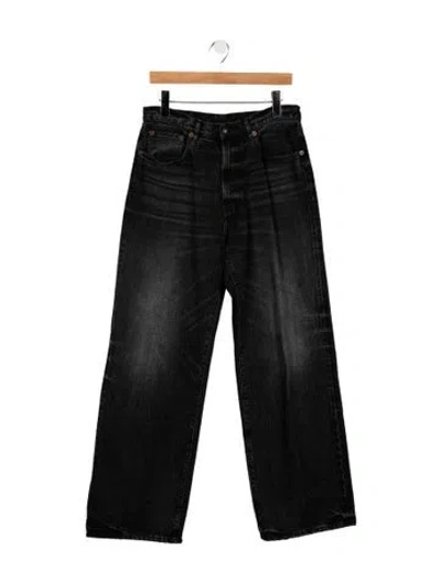 Pre-owned R13 High-rise Wide Leg Jeans In Gray