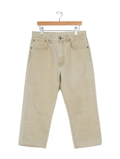 Pre-owned R13 High-rise Wide Leg Jeans In Green