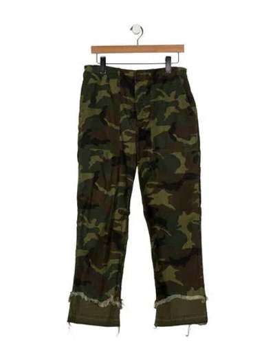 Pre-owned R13 High-rise Wide Leg Jeans In Green