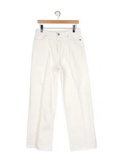 Pre-owned R13 High-rise Wide Leg Jeans In Neutral