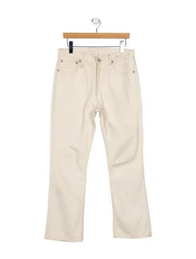 Pre-owned R13 High-rise Wide Leg Jeans In Neutral