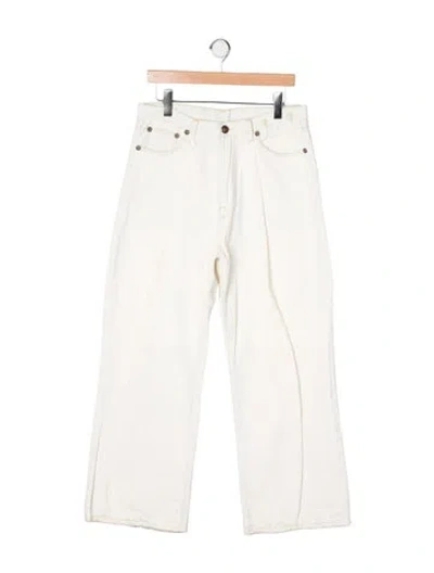 Pre-owned R13 High-rise Wide Leg Jeans In Neutral