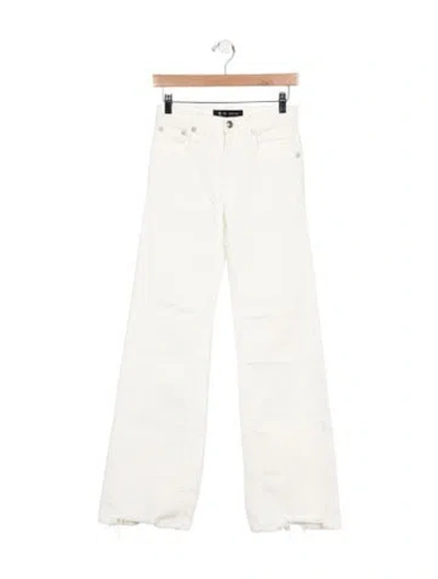 Pre-owned R13 High-rise Wide Leg Jeans In Neutral