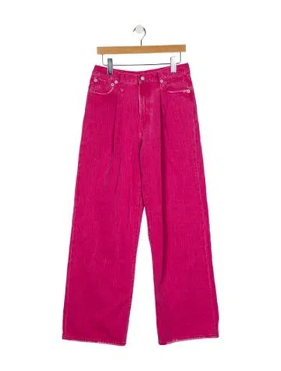 Pre-owned R13 High-rise Wide Leg Jeans In Pink