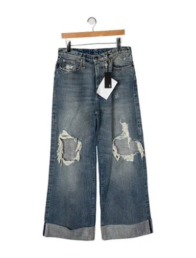 Pre-owned R13 High-rise Wide Leg Jeans W/ Tags In Blue