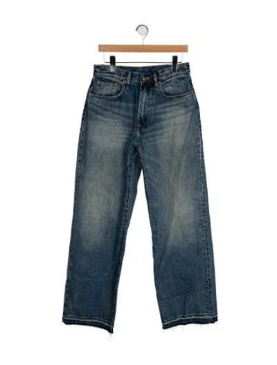 Pre-owned R13 High-rise Wide Leg Jeans W/ Tags In Blue