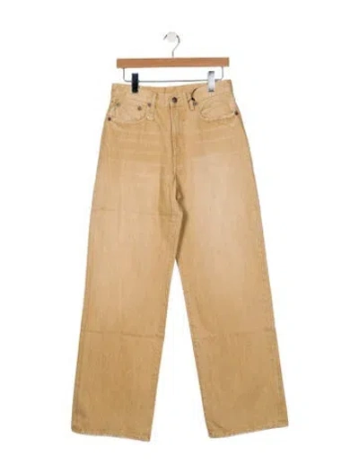 Pre-owned R13 High-rise Wide Leg Jeans W/ Tags In Neutral