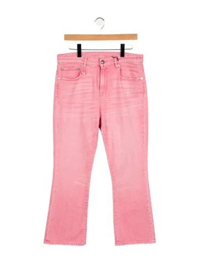 Pre-owned R13 High-rise Wide Leg Jeans W/ Tags In Pink
