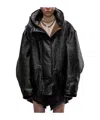 R13 Hooded Parka In Black