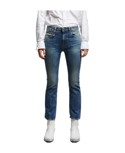 R13 Horn Jeans In Blue