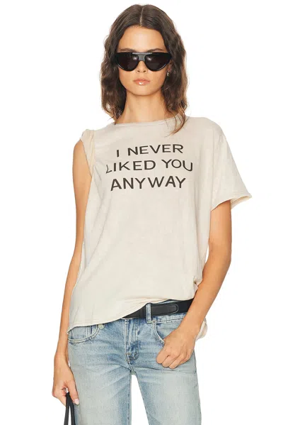 R13 I Never Liked You Boy Tee In Acid Khaki Stone