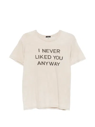 R13 I Never Liked You Boy T-shirt In Neutral