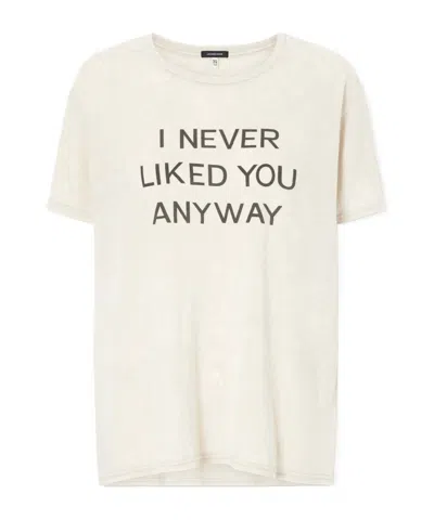 R13 Printed Cotton And Cashmere-blend T-shirt In Neutral