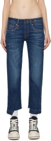 R13 Indigo Boy Straight Jeans In Howell Indigo