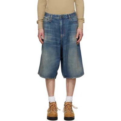 R13 Indigo Jesse Denim Shorts In Blue