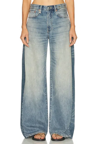 R13 Insert D'arcy Loose Wide Leg In Blue