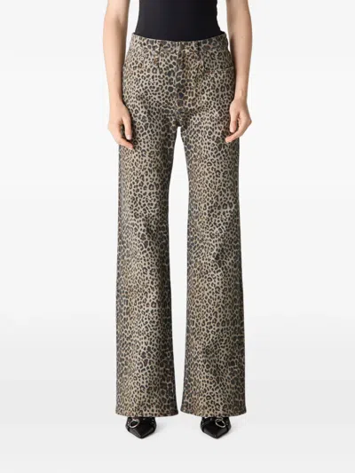 R13 Jane Jean Cheetah-print Jeans In Animal Print