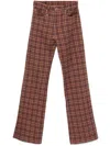 R13 Jane Straight Leg In 红色