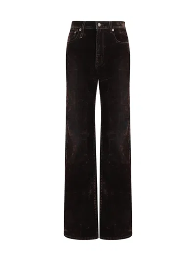 R13 Jane Pants In Flocked Brown