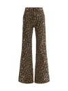R13 Jane Jeans In Stone Washed Leopard