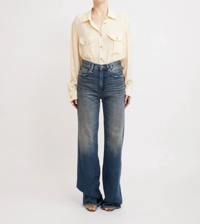 R13 Jane Straight Leg Jean In Dane Indigo