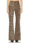 R13 Jane Jeans In Stone Washed Leopard