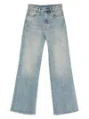 R13 Charlotte Jeans Patton Blue Stretch In Blue