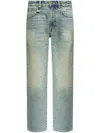 R13 Logo-appliqué Straight Jeans In Arnett Indigo