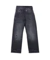 R13 Cross Over Jeans In Black