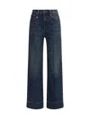 R13 Pauline Jeans Hoyt Blue Stretch In Blue
