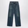 R13 Dawson Blue Wide Denim Jeans In Blue