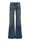 R13 Overflow Boy Flare Jeans In Blue