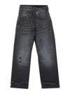 R13 Cross Over Jeans In Black