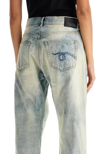 R13 Jeans Crossover In Blue