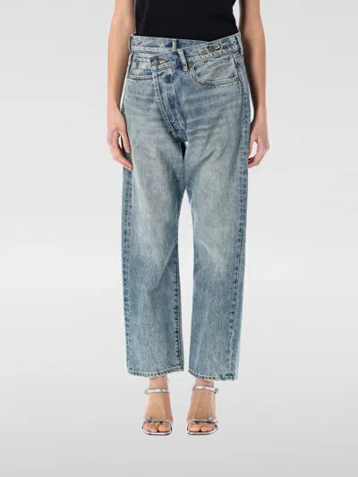 R13 JEANS R13 WOMAN COLOR DENIM,G96076028