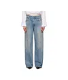 R13 Jeans With Belt Loops In Blue
