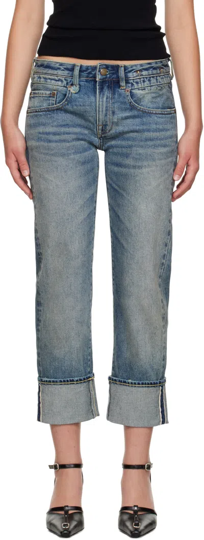 R13 Jeans With Belt Loops In Gray