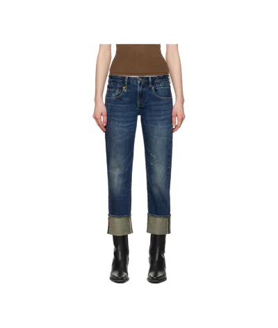 R13 Jeans With Belt Loops In Multicolor