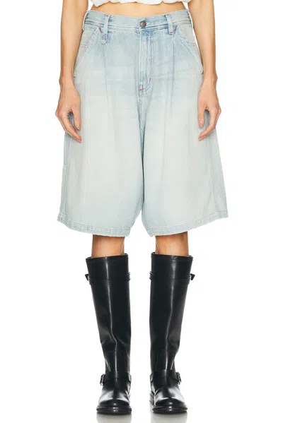 R13 Jesse Carpenter Short In Toni Blue