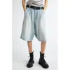 R13 Jesse Denim Carpenter Shorts In Toni Blue