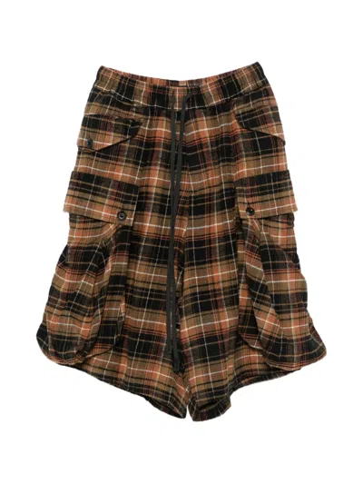 R13 Oversized Cargo Pockets And Extra-large Shorts In Black