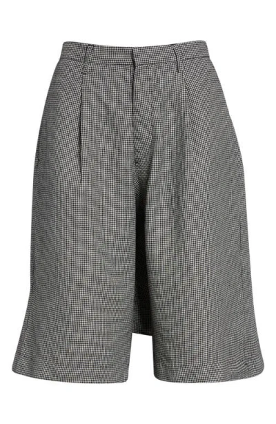 R13 Jumbo Tailored Shorts In Gray
