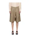 R13 Brown Jumbo Tailored Shorts In Green