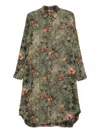 R13 Jumo Checkered Midi Dress In Green