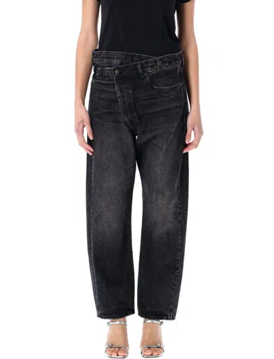 R13 Crossover Jeans In Kessair Black