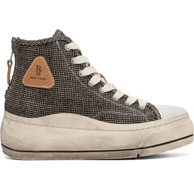 R13 Khaki Kurt High Top Sneakers In Multi