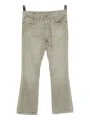 R13 Kick Fit Cropped Jeans In Green
