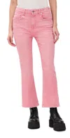 R13 Kick Fit Cropped Jeans In Coral Stretch