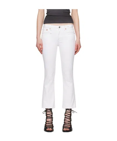 R13 Kick Fit Jeans In White