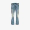 R13 Blue Kick Fit Jeans In Blue
